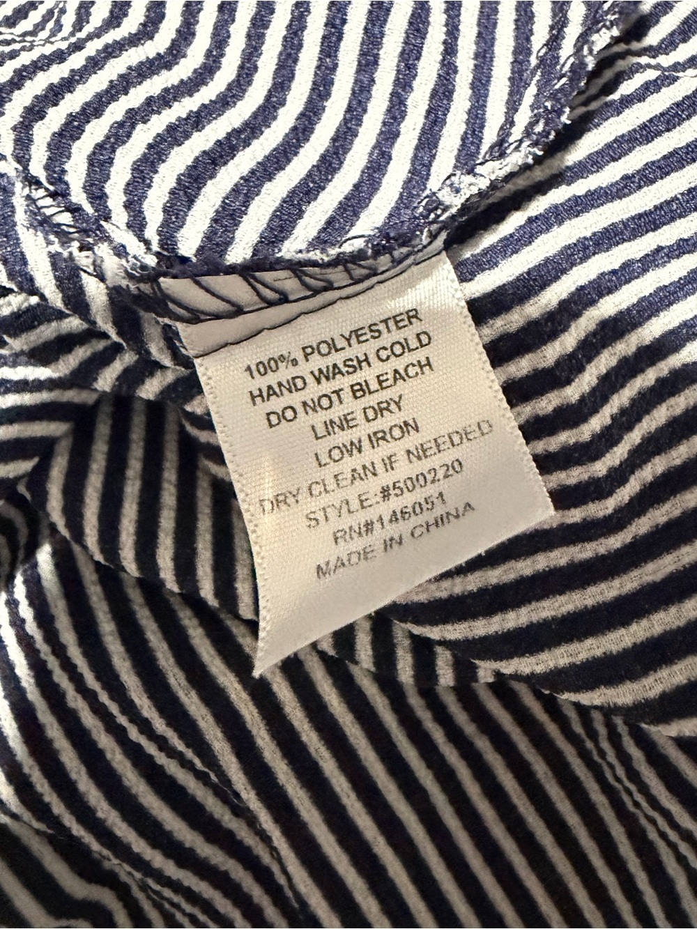 Monteau Black & White flattering Striped Button‑Front Dress, Size Small - Picture 5 of 9